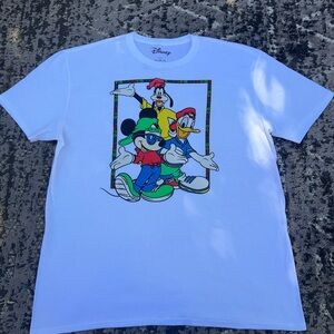 Vintage Mickey and friends white tee